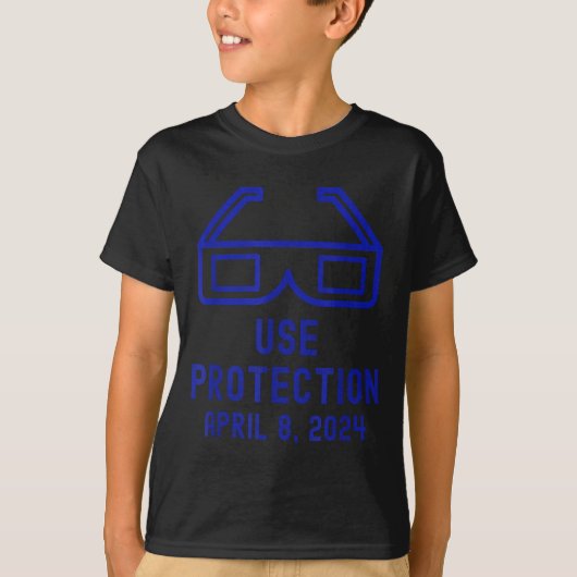 T-shirt Utiliser la protection éclipse solaire États-Unis (Devant)