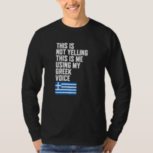 T-shirt Utiliser mon drapeau vocal grec J'aime la Grèce