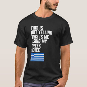 T-shirt Utiliser mon drapeau vocal grec J'aime la Grèce