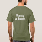 T-shirt Utiliser uniquement comme texte blanc orienté 2 cô (Dos)