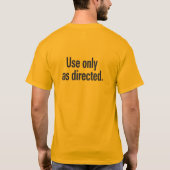 T-shirt Utiliser uniquement comme texte noir orienté 2 côt (Dos)