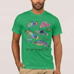 T-shirt Utiliser votre poisson ImaginOCEAN