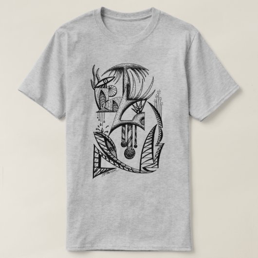 T-shirt Utopia par Darin Jones (Design devant)