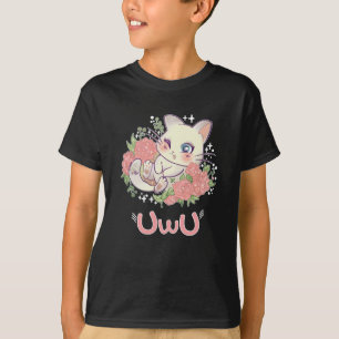 T-shirt Uwu Chat Kwaii Cute Japon Anime