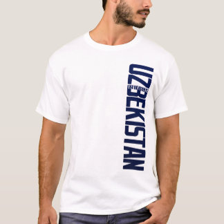 T-shirt UZBEKISTAN_vert_blue