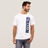 T-shirt UZBEKISTAN_vert_blue (Devant entier)