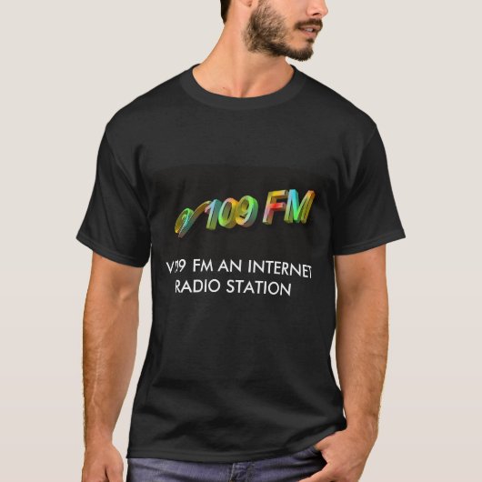 T-SHIRT V109 FM UNE STATION DE RADIO D'INTERNET (Devant)