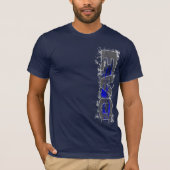 T-shirt v2 bleu d'EVO Vert (Devant)
