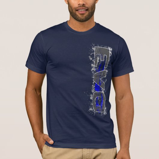 T-shirt v2 bleu d'EVO Vert (Devant)