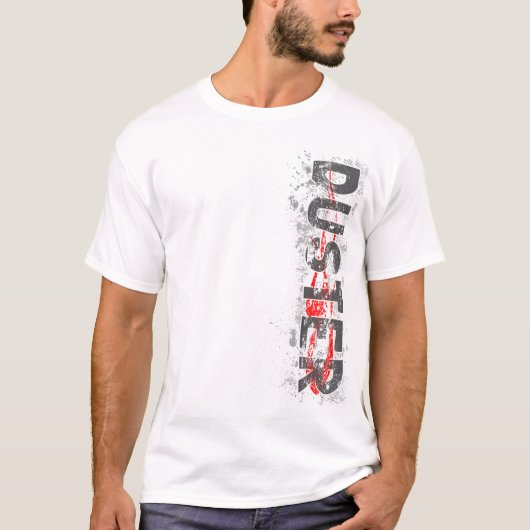 T-shirt v2 rouge de Vert de chiffon (Devant)