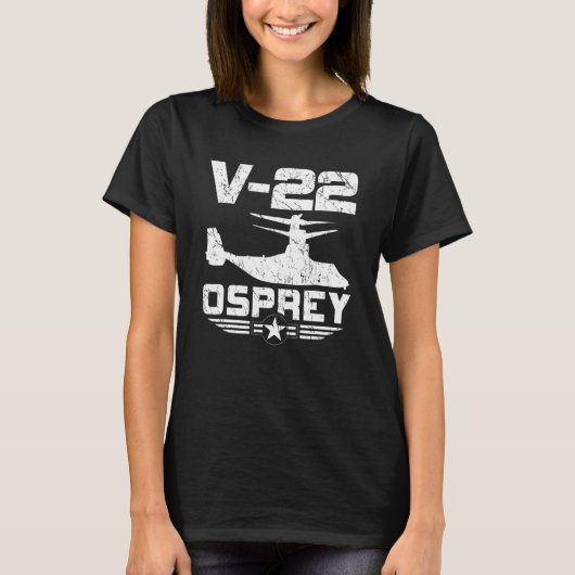 T-shirt V 22 MV 22 CMV 22B Osprey SVTOL Distresse d'aérone (Devant)