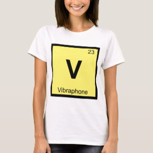 T-shirt V - Chimie musicale Vibraphone Tableau périodique