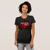 T-shirt V-Cou BMB T de dames (Devant entier)