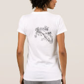T-shirt V-cou de base d'Antigone (copies meilleures dans (Dos)