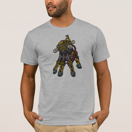 T-shirt V-Cou de main de Steampunk (Devant)