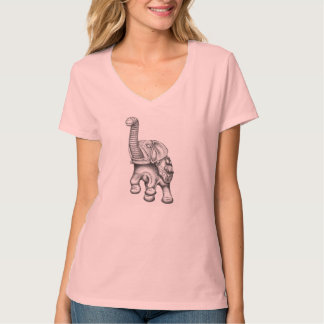 T-shirt V-Cou d'éléphant