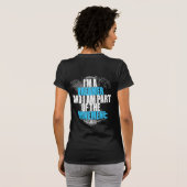 T-shirt V-Cou pur de dames de YoungQ (adapté) (Dos entier)