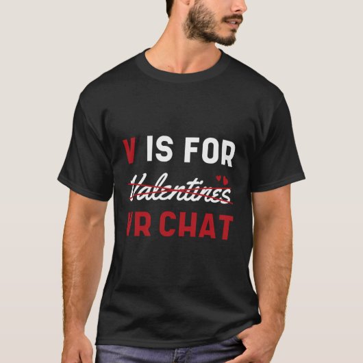 T-shirt V est pour le Conversation Vr (Devant)