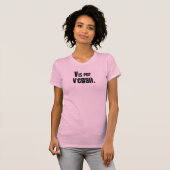 T-shirt V est pour le Vegan. (Devant entier)