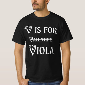 T-shirt V est pour Valentine Viola - chemise pour hommes