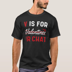 T-shirt V Est Pour Vr Conversation Valentines Day Online V