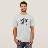 T-shirt V-hals Satan Flip (Voorkant volledig)