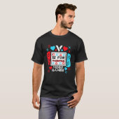 T-shirt V Is For Video Games Controller Game Valentines Da (Devant entier)