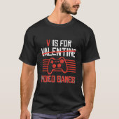 T-shirt V Is For Video Games 'S Day Gamer (Devant)