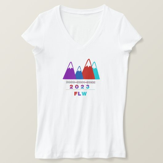 T-shirt V Neck FLW 2023 (Design devant)