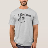 T-Shirt V-Neck Lib Dem Flip (Devant)