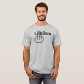 T-Shirt V-Neck Lib Dem Flip (Devant entier)