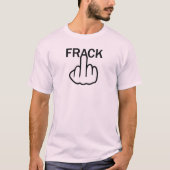T-Shirt V-Neck Stop Fracking (Devant)