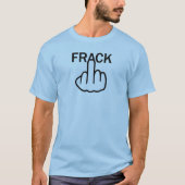 T-Shirt V-Neck Stop Fracking (Devant)