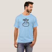 T-Shirt V-Neck VIH Retourner (Devant entier)