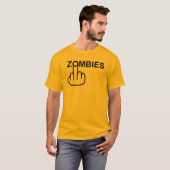 T-Shirt V-Neck Zombies Retourner (Devant entier)