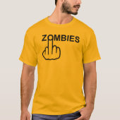 T-Shirt V-Neck Zombies Retourner (Devant)