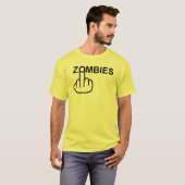T-Shirt V-Neck Zombies Retourner (Devant entier)