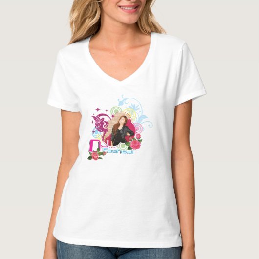 T-shirt V pour femmes Dj Faahsai (Devant)