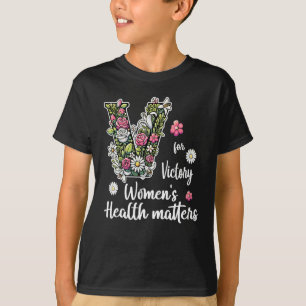 T-shirt V Pour Victoire ; Santé des femmes S