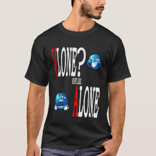 T-shirt v seul plus comme seul Streetwear Meme Cadeau Blan