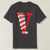 T-shirt V seul serpent rouge  (Design devant)