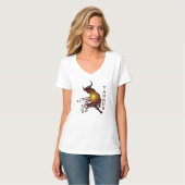 T-shirt V Taurus Femmes (Devant entier)