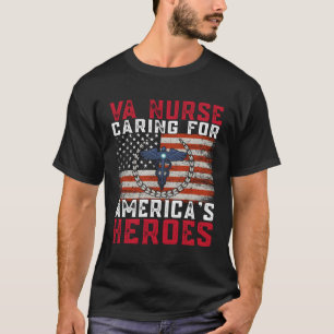 T-shirt Va Infirmière S'Occuper Des Héros De L'Amérique