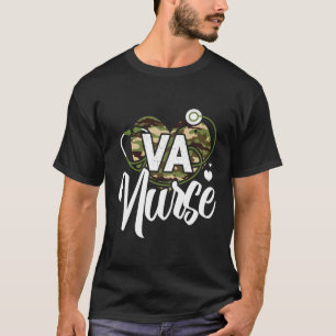 T-shirt Va Nurse Camo Camouflage Stethoscope He