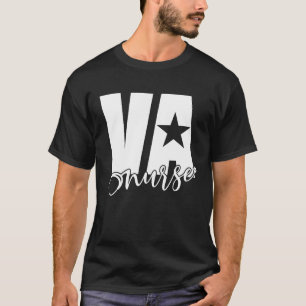 T-shirt VA Nurse Real American Patriotic 4 juillet Vinta