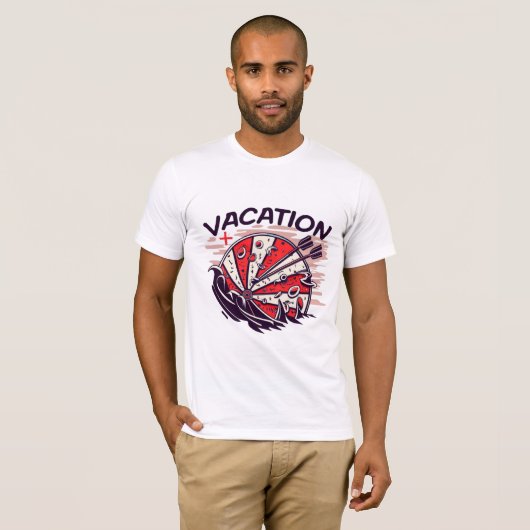 T-shirt vacances (Devant entier)