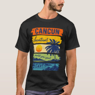 T-shirt Vacances à Cancun 2026 Mer Sable Plage Voyage d'ét