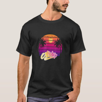T-shirt vacances à la plage tropicale d'aloha
