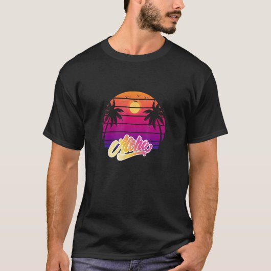 T-shirt vacances à la plage tropicale d'aloha (Devant)
