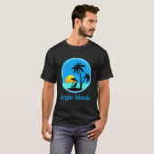 T-shirt Vacances aux îles Vierges (Devant entier)